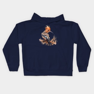 Hoopoe Bird On A Tree Kids Hoodie